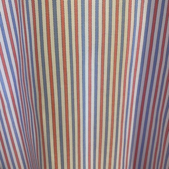 Brooks Brothers Regent Fit Coral Blue Stripe Dress Shirt 15.5 NWOT - Picture 8 of 9